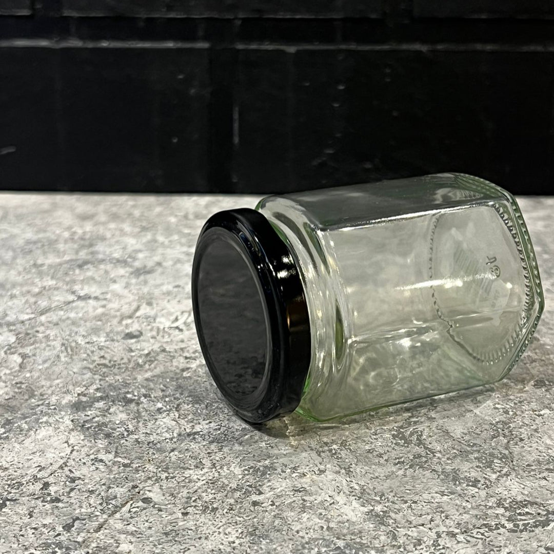 Jar with Black Lid