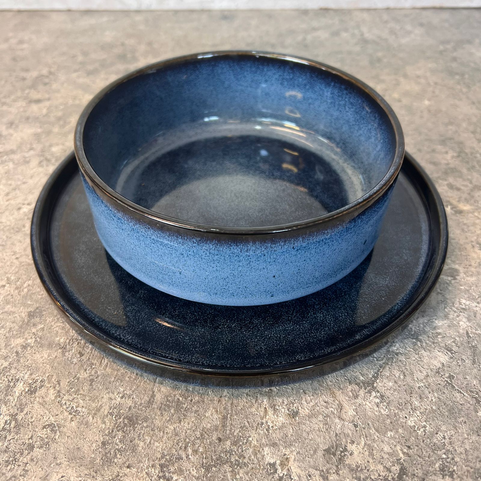 Blue Ceramic Dinnerware Set