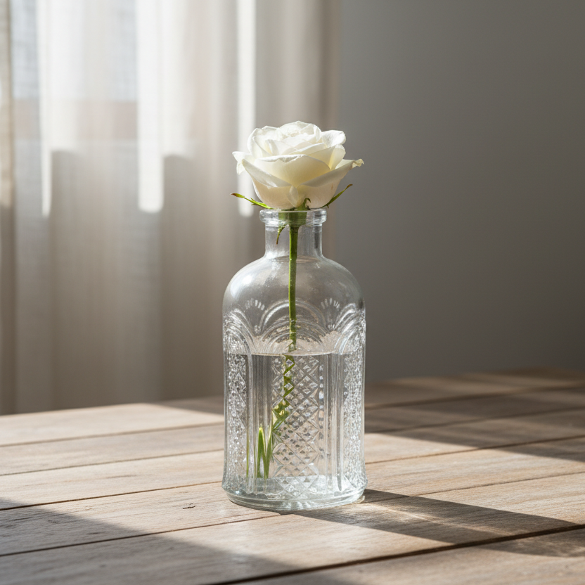 Clear Glass Vase