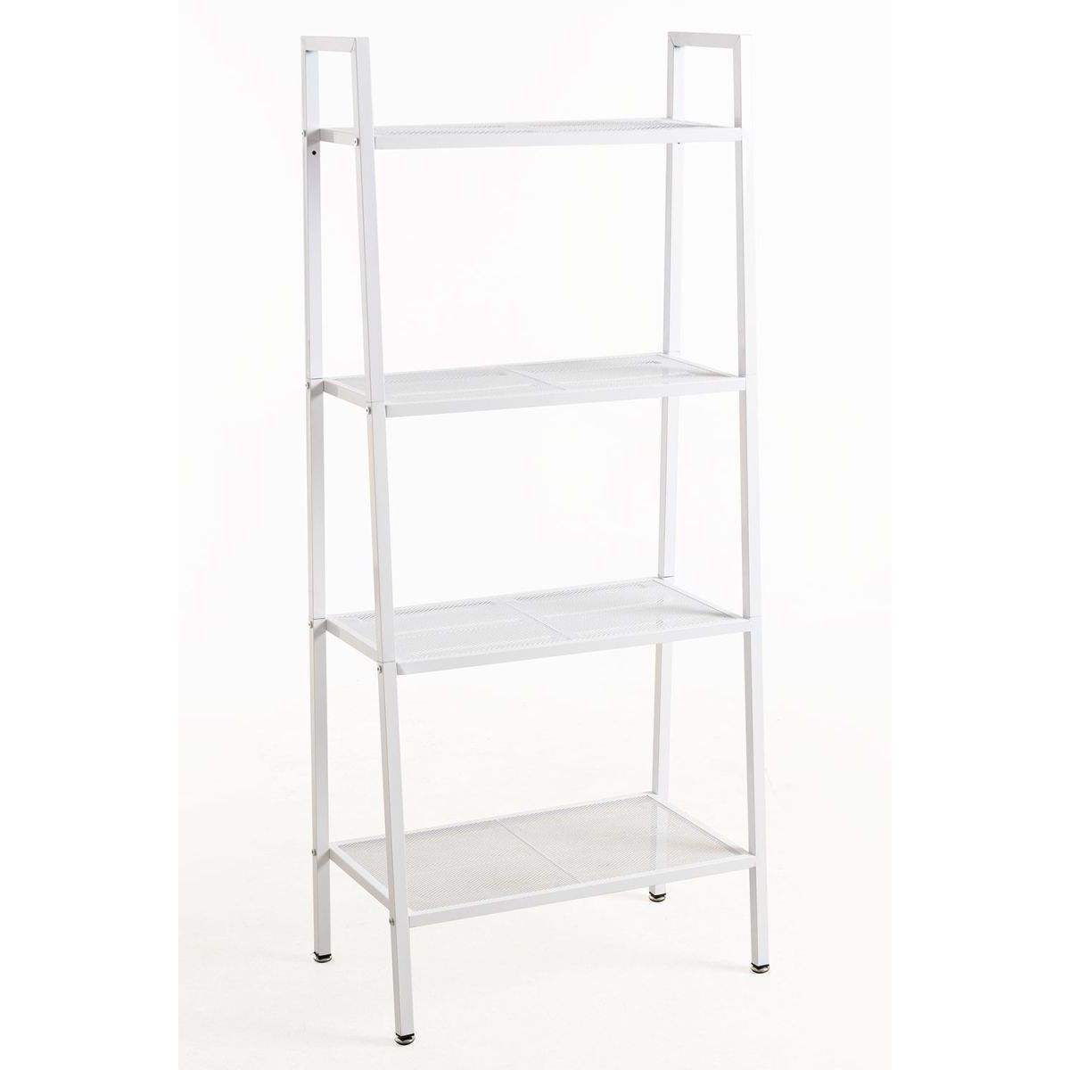 4-Tier White Storage Rack