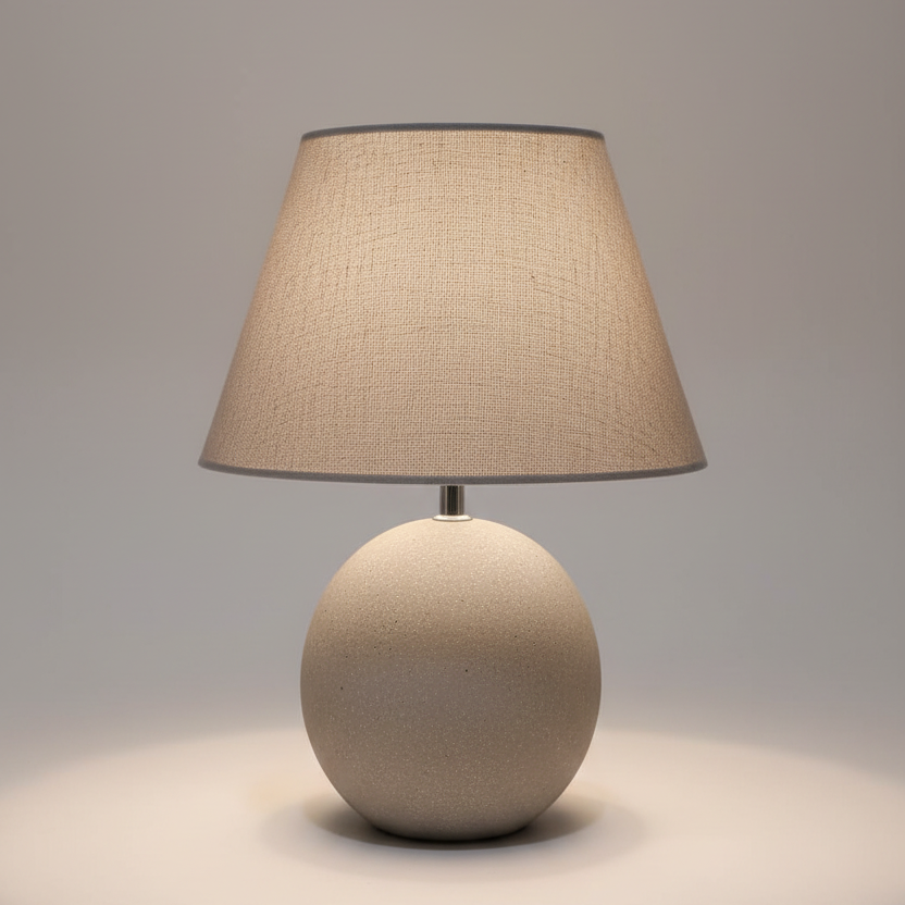 Silver Table Lamp