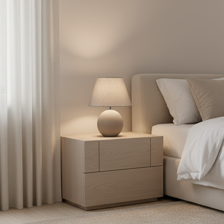 Silver Table Lamp