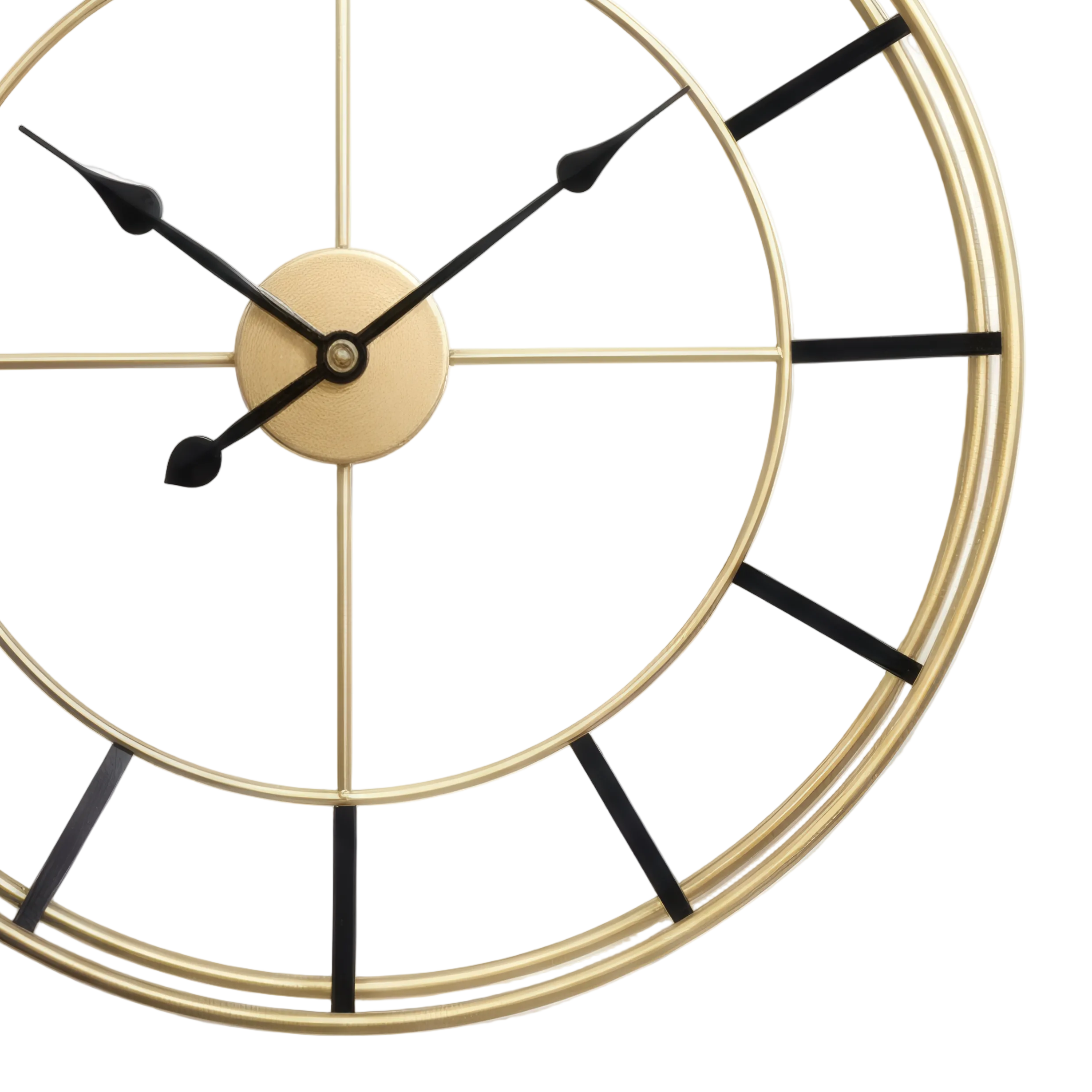 Gold Clock Without Numbers