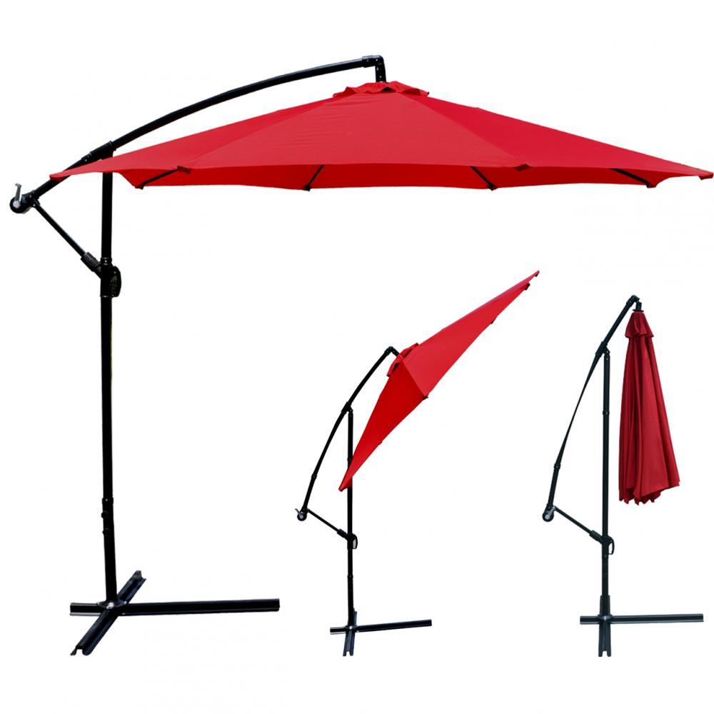 Side pole round umbrella 3m diameter