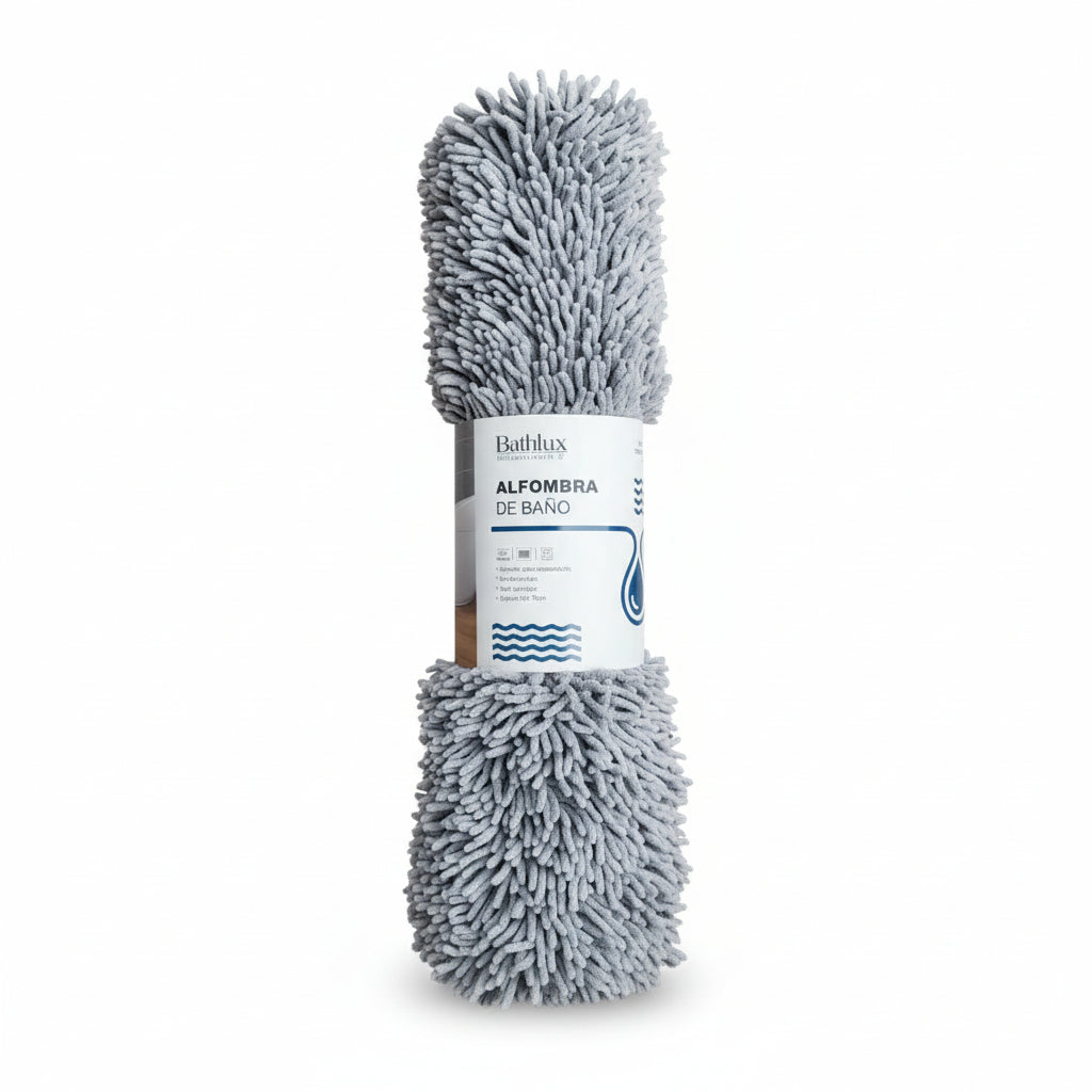 Grey Bathroom Carpet 45cm x75cm