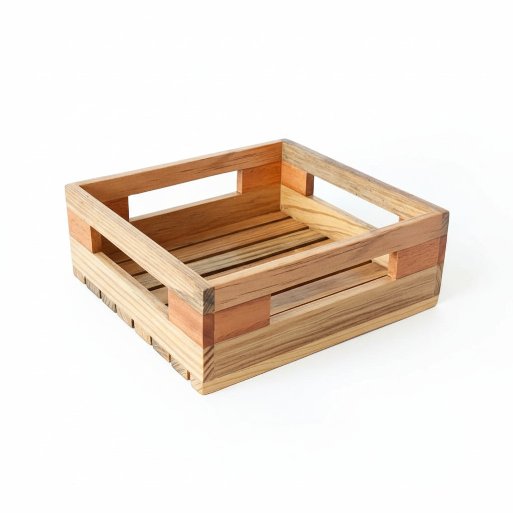 Square Wooden Tray Small