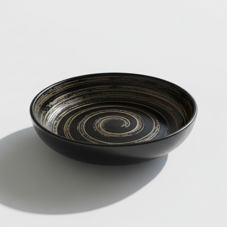 Black Ceramic Tableware Set