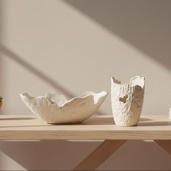 White Two Decorative Bowls