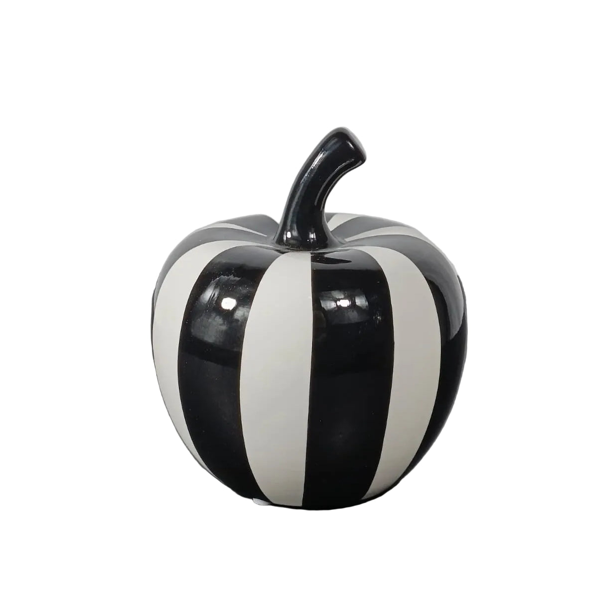 Black & White Pumpkin Ornament