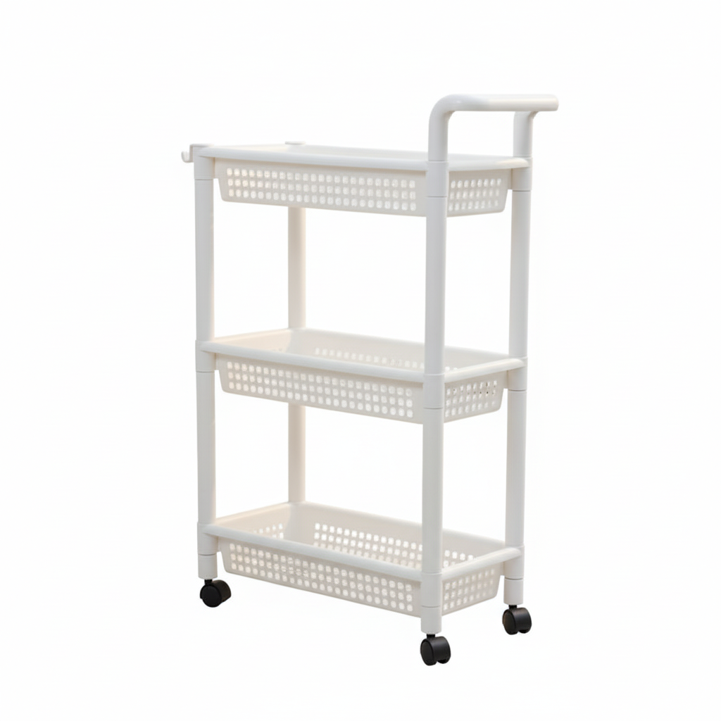 4 Layer Trolley Rack With Handle