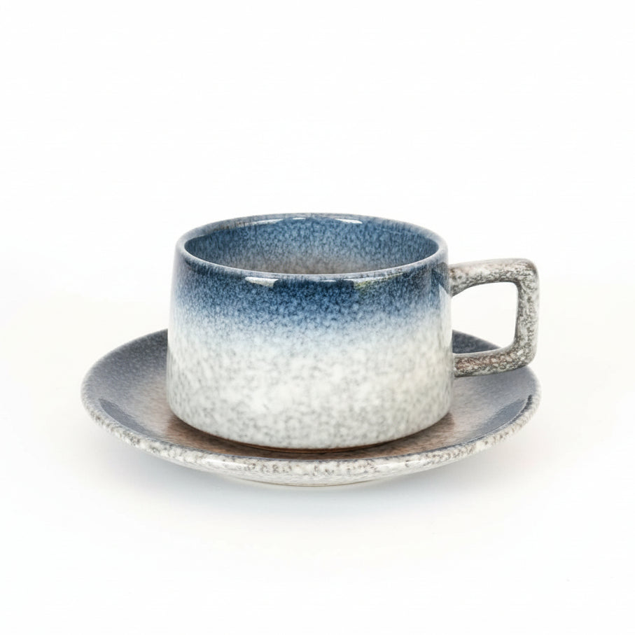 Blue Cup & Saucer Set