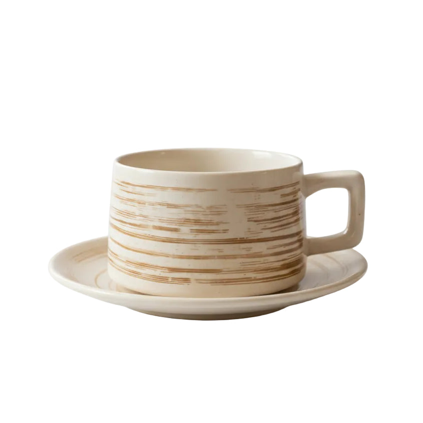 White Cup & Saucer Set