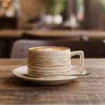 Load image into Gallery viewer, White Cup &amp; Saucer Set

