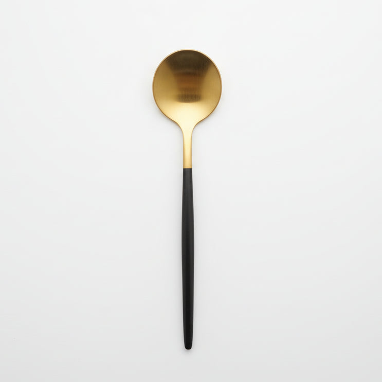Black & Gold Cutlery Set