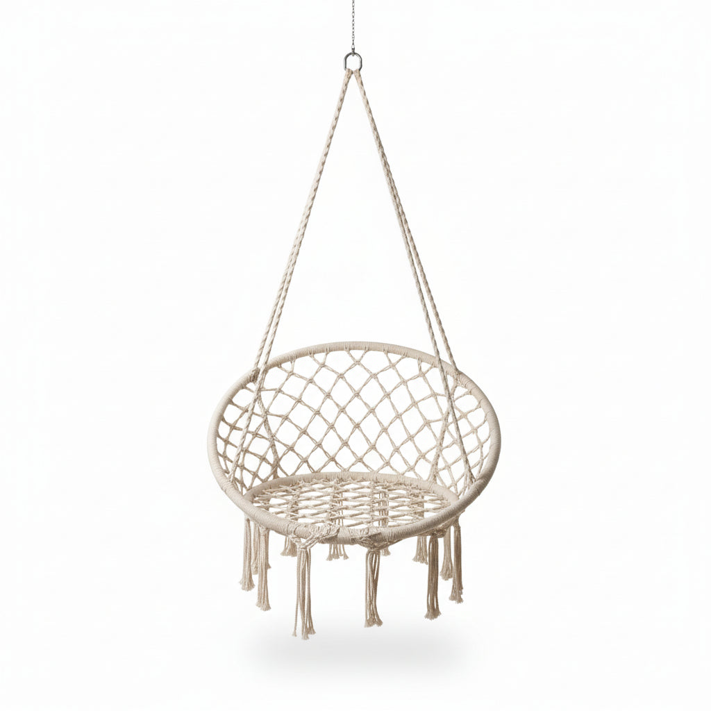 White Round Hammock Chair