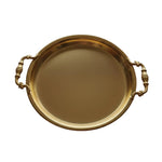 Load image into Gallery viewer, Gold Round Tray With Handles
