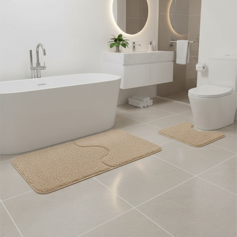 Soft Bathroom Carpet Set