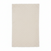 White Chevron Textured Shag Rug