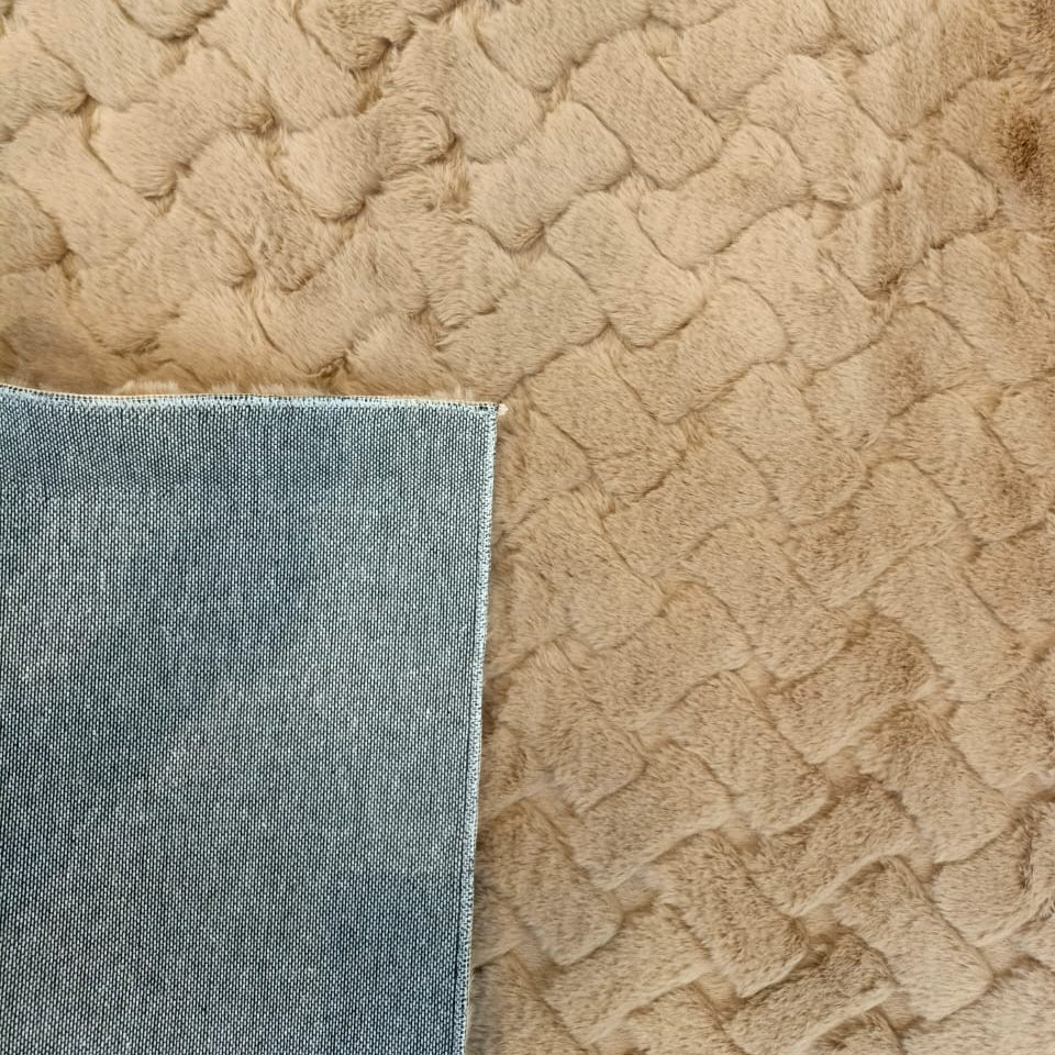 Textured Fur Rug