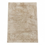 Beige High-Pile Shag Rug