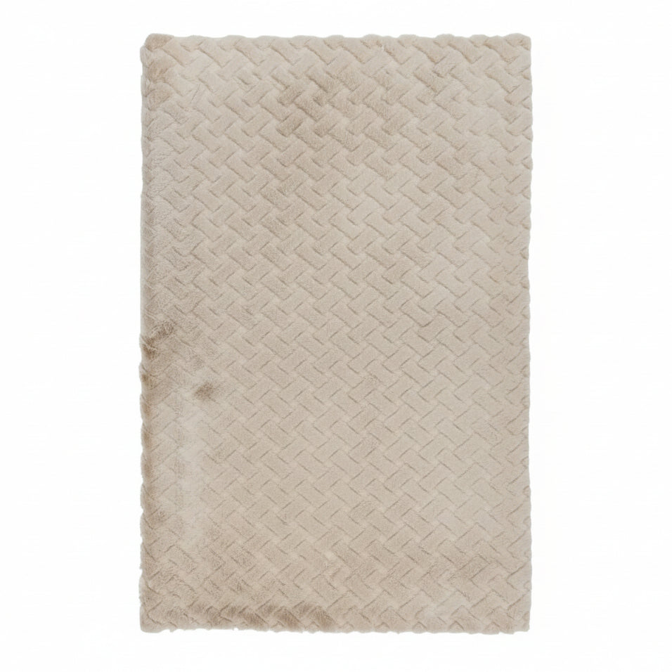 Textured Fur Rug