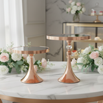 Load image into Gallery viewer, Gold Serving Stand
