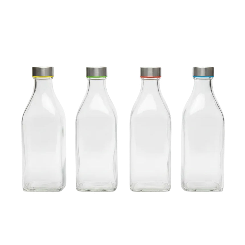 Square Glass Bottle 1000Ml