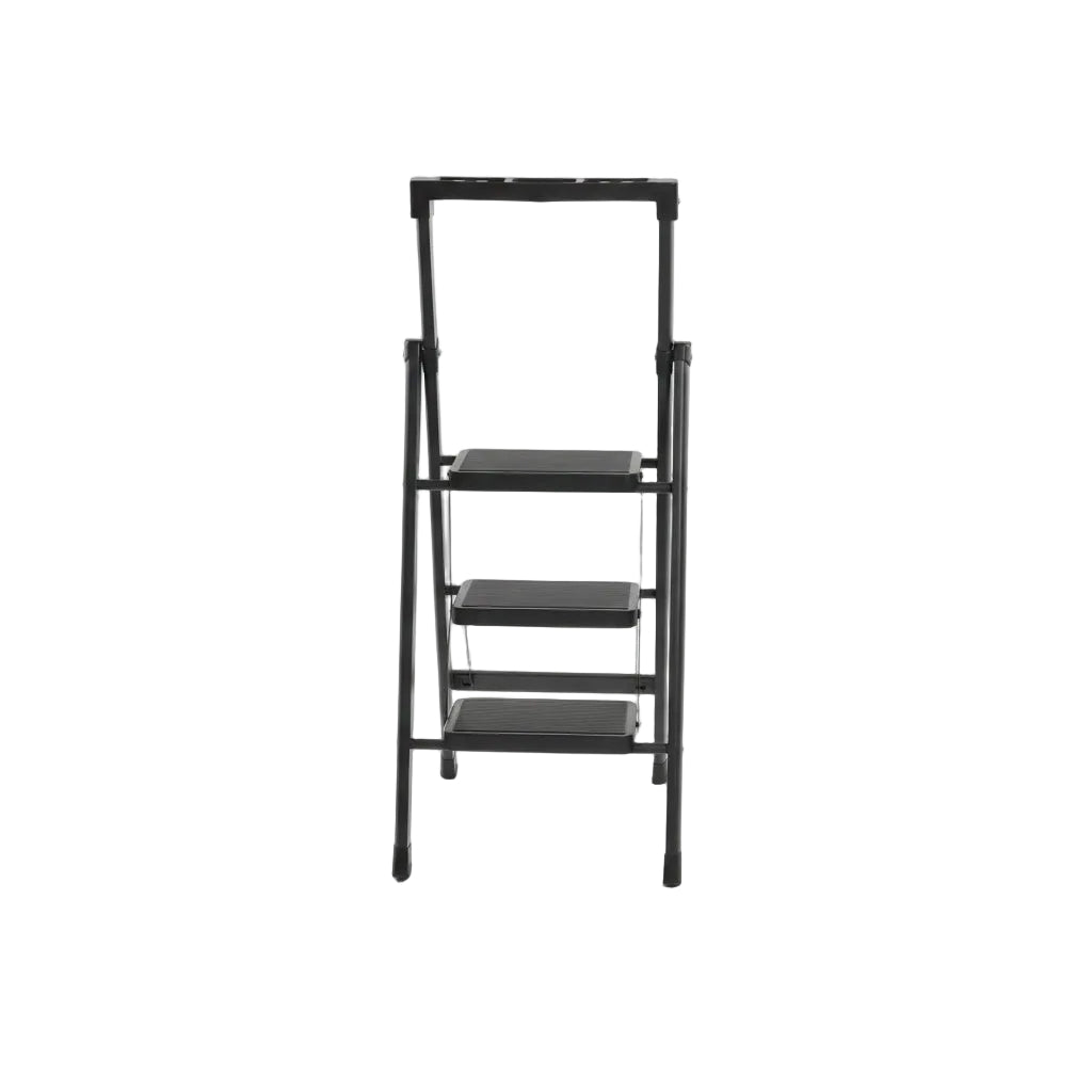 3 Step Folding Ladder Black