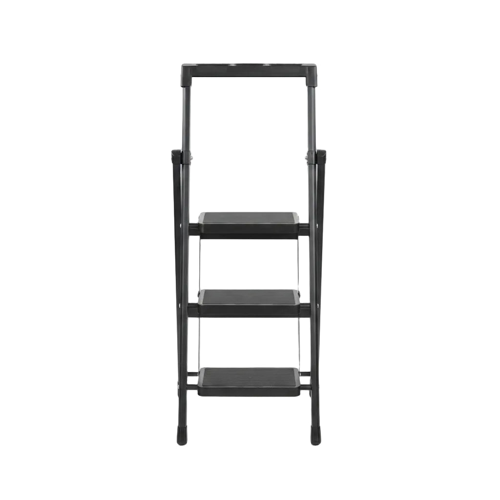 3 Step Folding Ladder Black