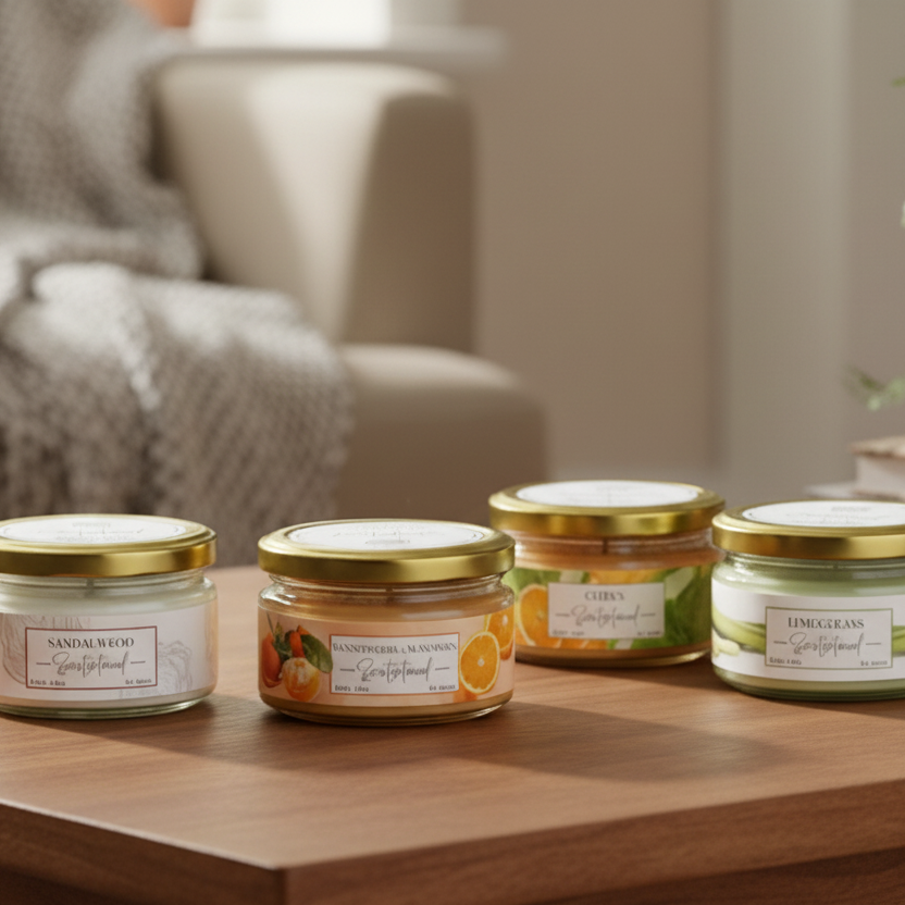 Scentsational Glass Jar Wax Candle
