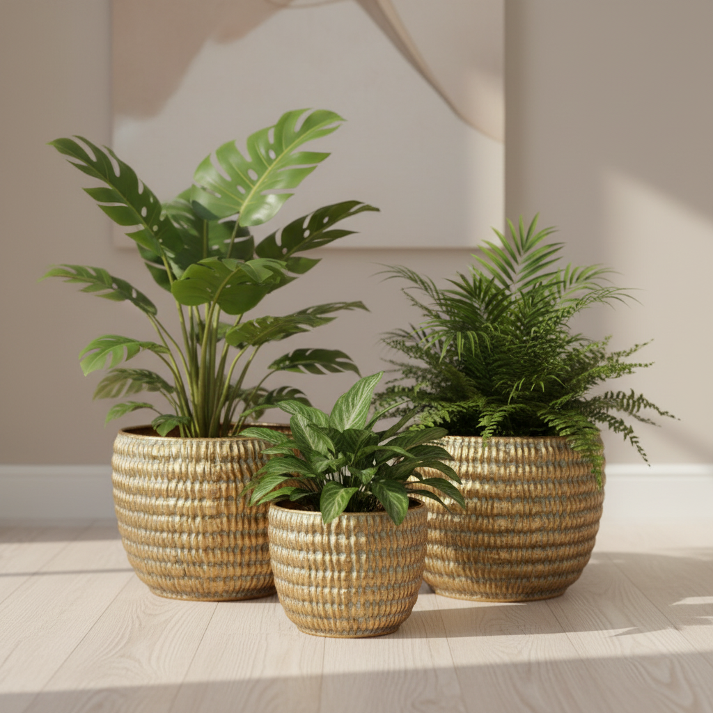 Gold Tall Vase