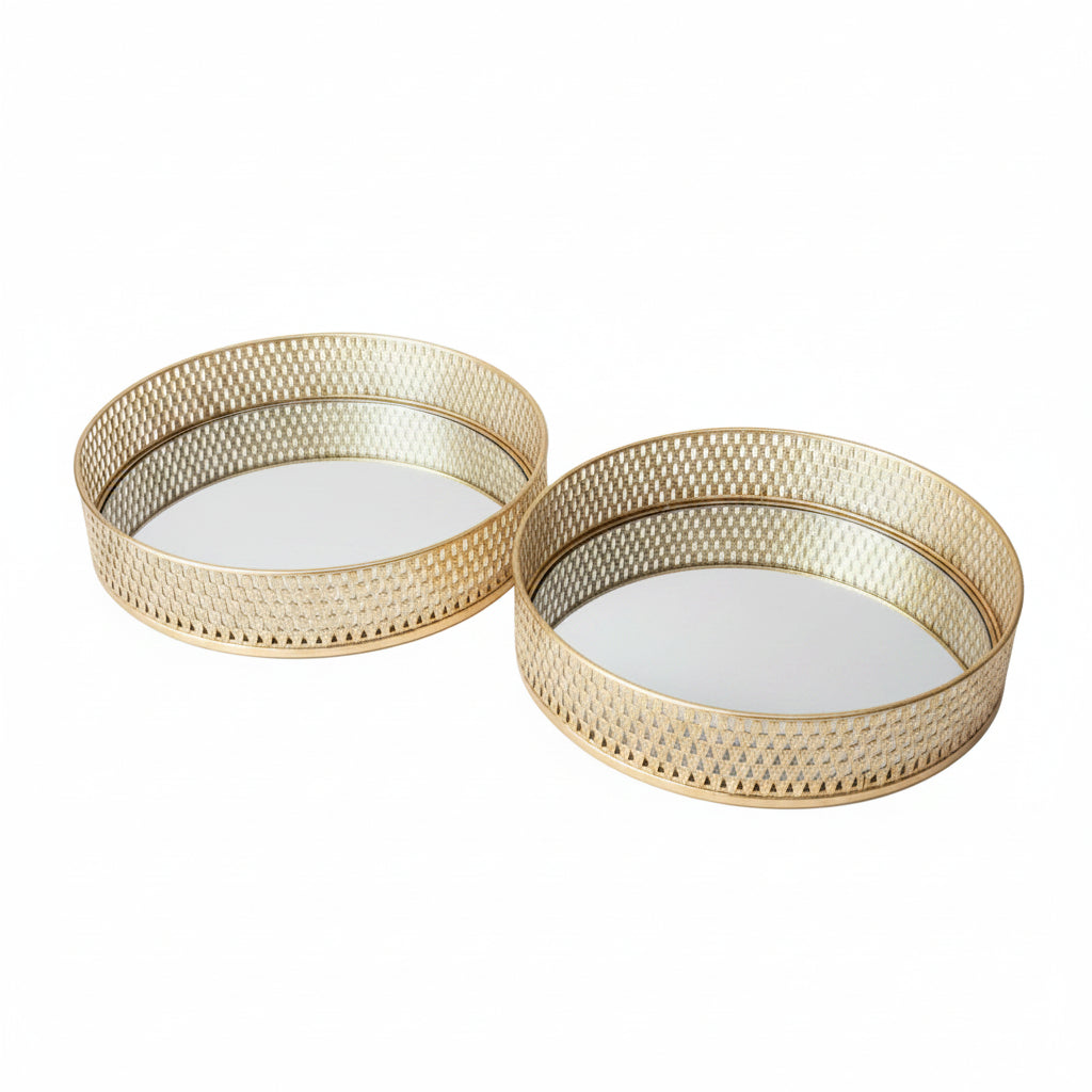 Round Mirror Tray