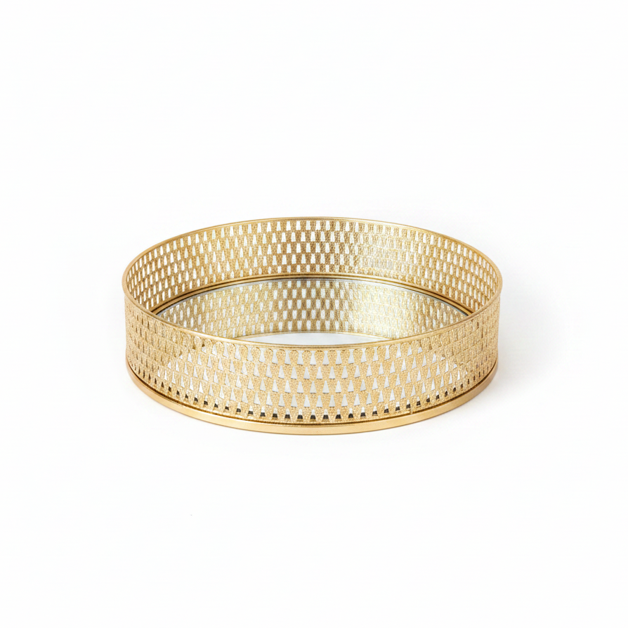 Round Mirror Tray
