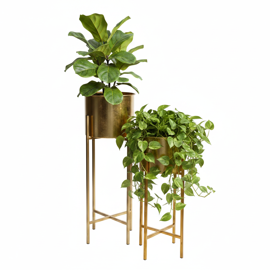 Gold Plant Holder