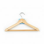 Load image into Gallery viewer, 3-Piece Natural Color Wooden Hanger Set
