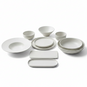 White Speckled Dinnerware Set