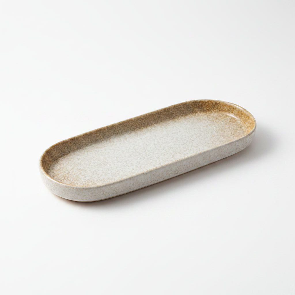 Brown Boarder Tableware Set