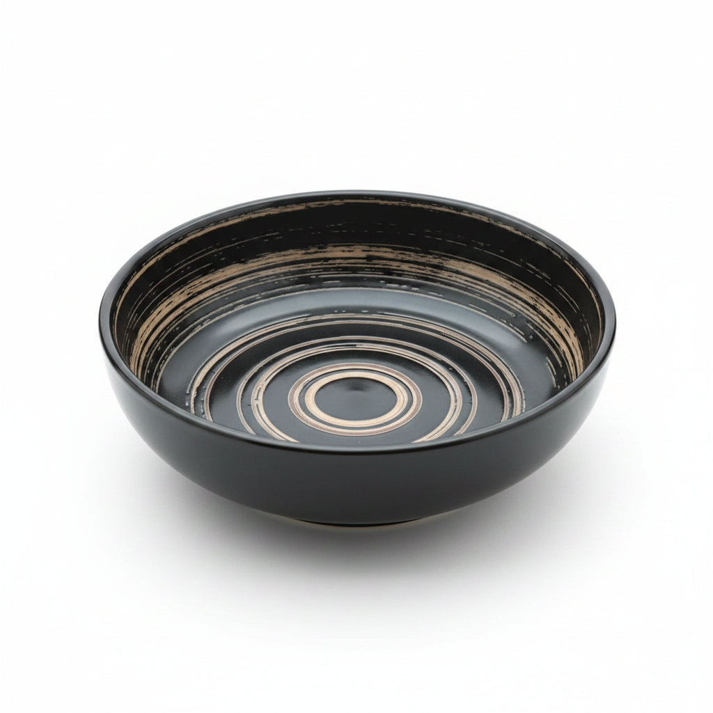 Black Ceramic Tableware Set