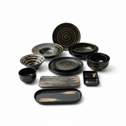 Black Ceramic Tableware Set