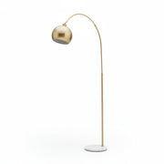 Gold Dome Arc Floor Lamp