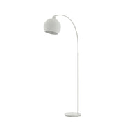 White Dome Arc Floor Lamp