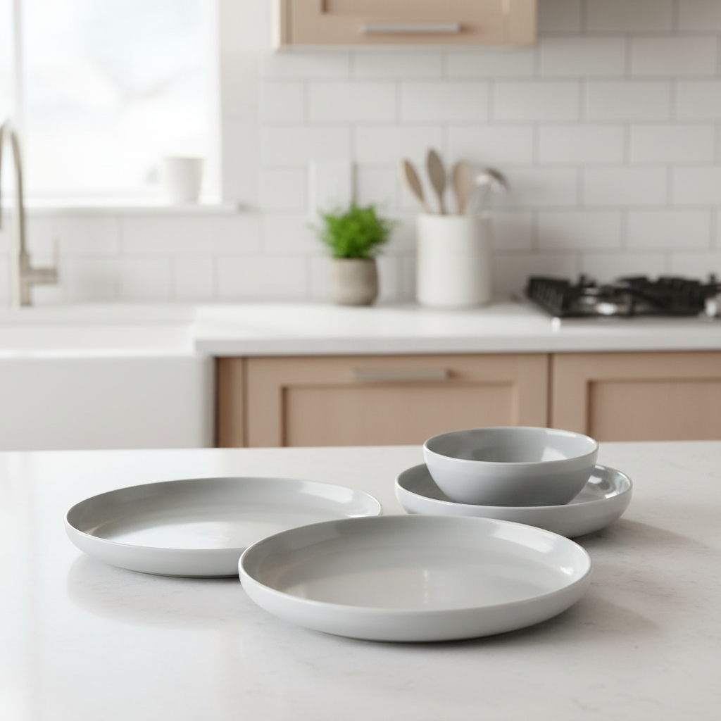 White Dinnerware Set