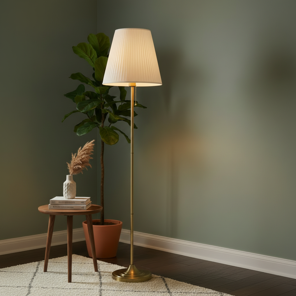 Gold Floor Lamp