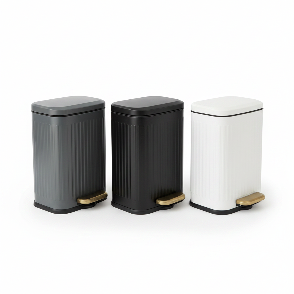 Textured Pedal Bin 6L