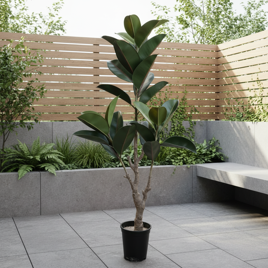 Artificial Ficus Elastica Plant