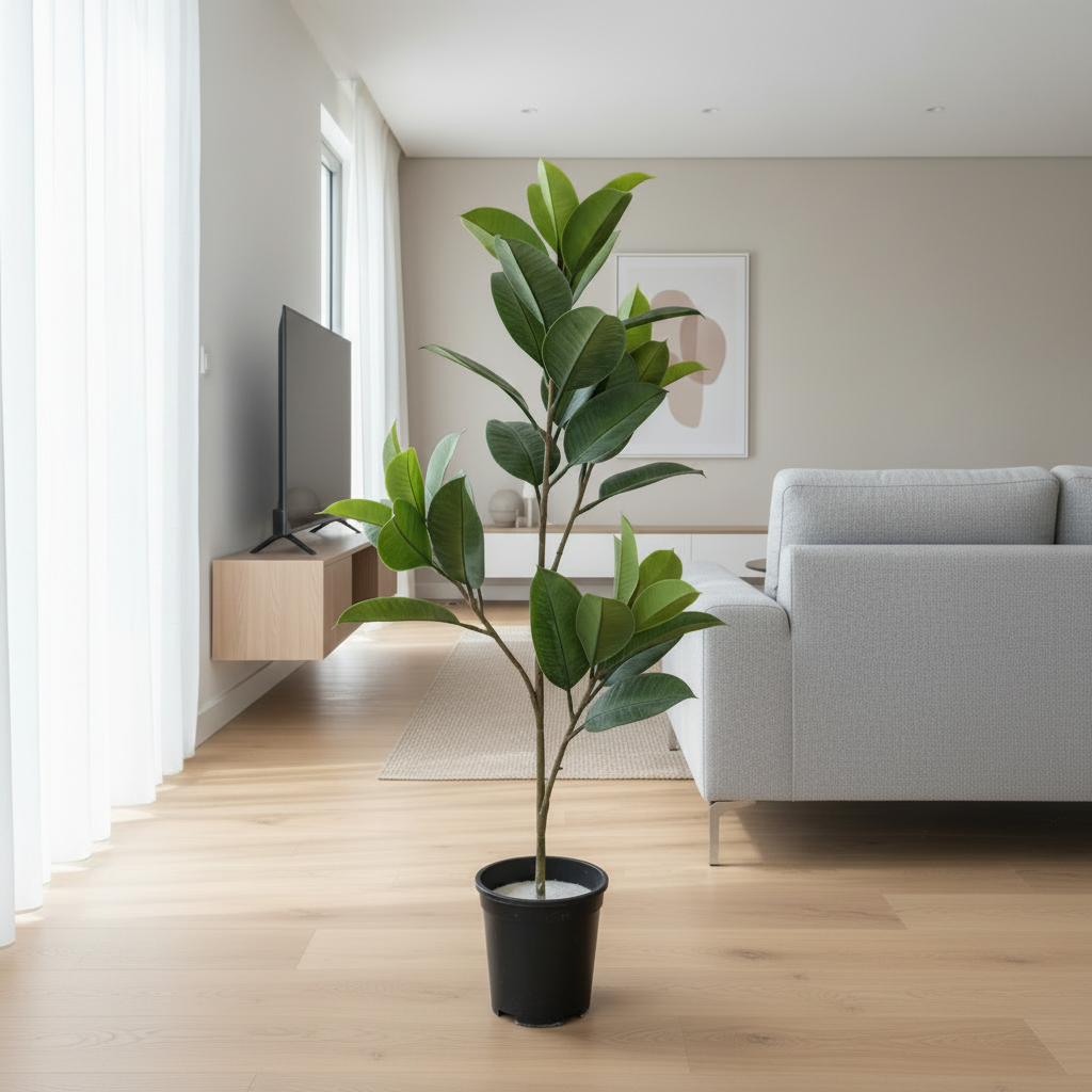 Artificial Ficus Elastica Tree
