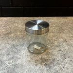 Load image into Gallery viewer, Round Glass Jar with Silver Lid
