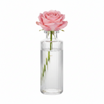 Load image into Gallery viewer, Striped Clear Glass Vase
