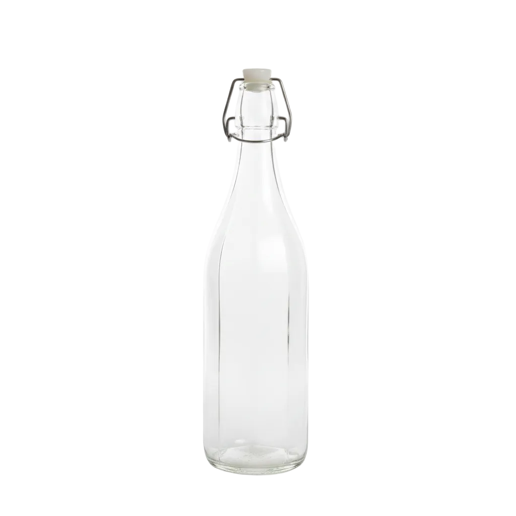 Striped Glass Bottle