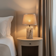 Grey Marble Table Lamp